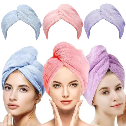 Set 3 Prosoape turban din microfibra
