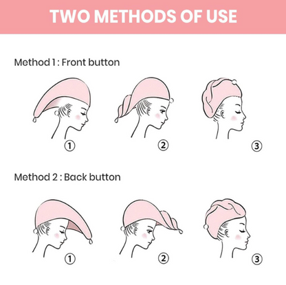 Set 3 Prosoape turban din microfibra